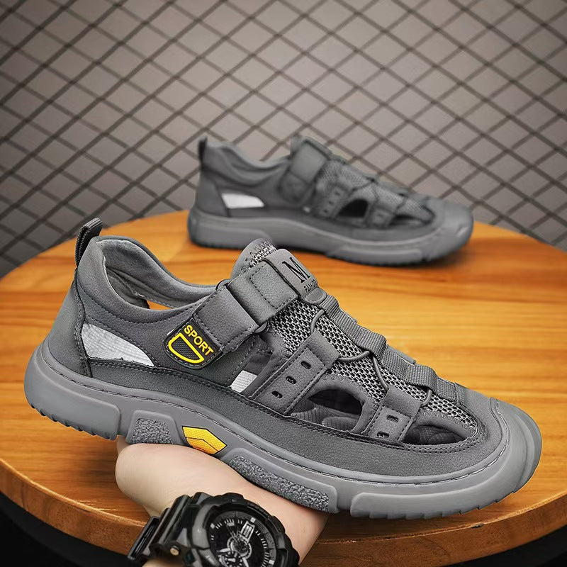 masculinas zapatillas de montañismo Baotou resistentes al desgaste al aire libre en verano