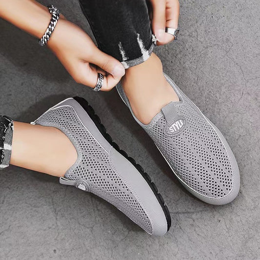 Zapatos finos de verano de malla para hombre