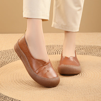 Zapatos de piel de vaca 100% auténtica