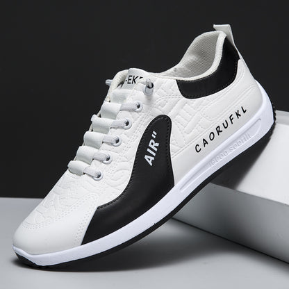 Zapatillas de piel con bloques de color