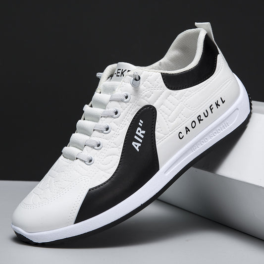 Zapatillas de piel con bloques de color