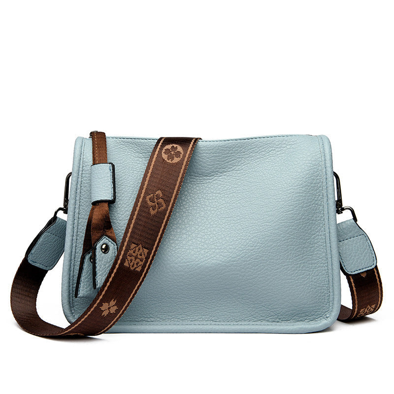 Bolso bandolera de piel genuina