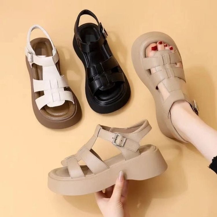 Sandalias tipo Birkenstock de plataforma para mujer – verano