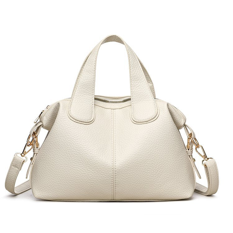 Nuevo bolso Boston de cuero de textura suave