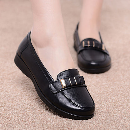 Zapatos de piel con suela blanda