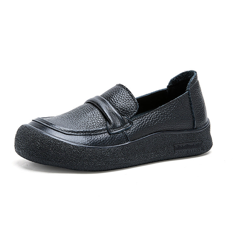 Zapatos de cuero punta redonda muy suaves
