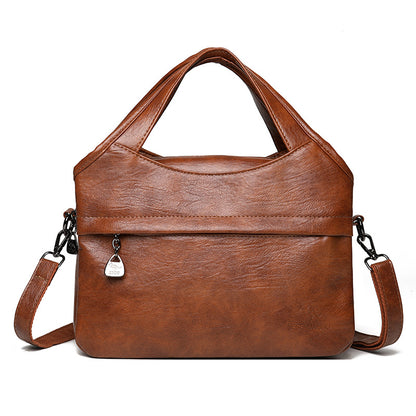 Bolso retro de cuero suave