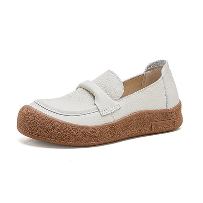 Zapatos de cuero punta redonda muy suaves