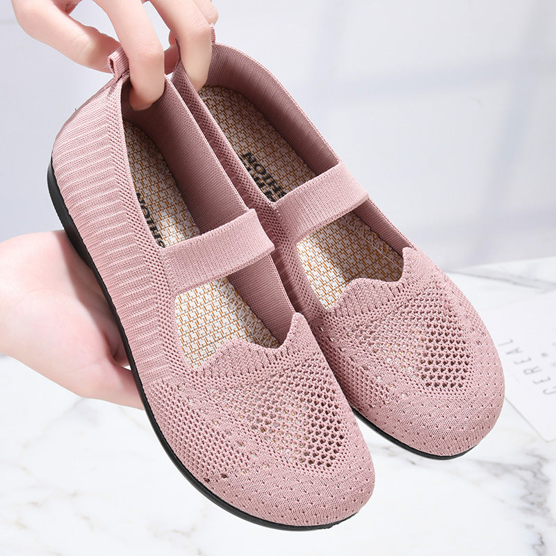 Zapatos de malla con corte ondulado