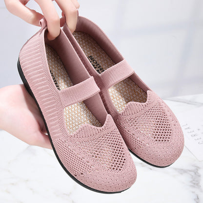 Zapatos de malla con corte ondulado