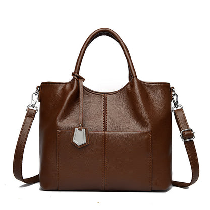 Bolso de mano vintage de piel suave