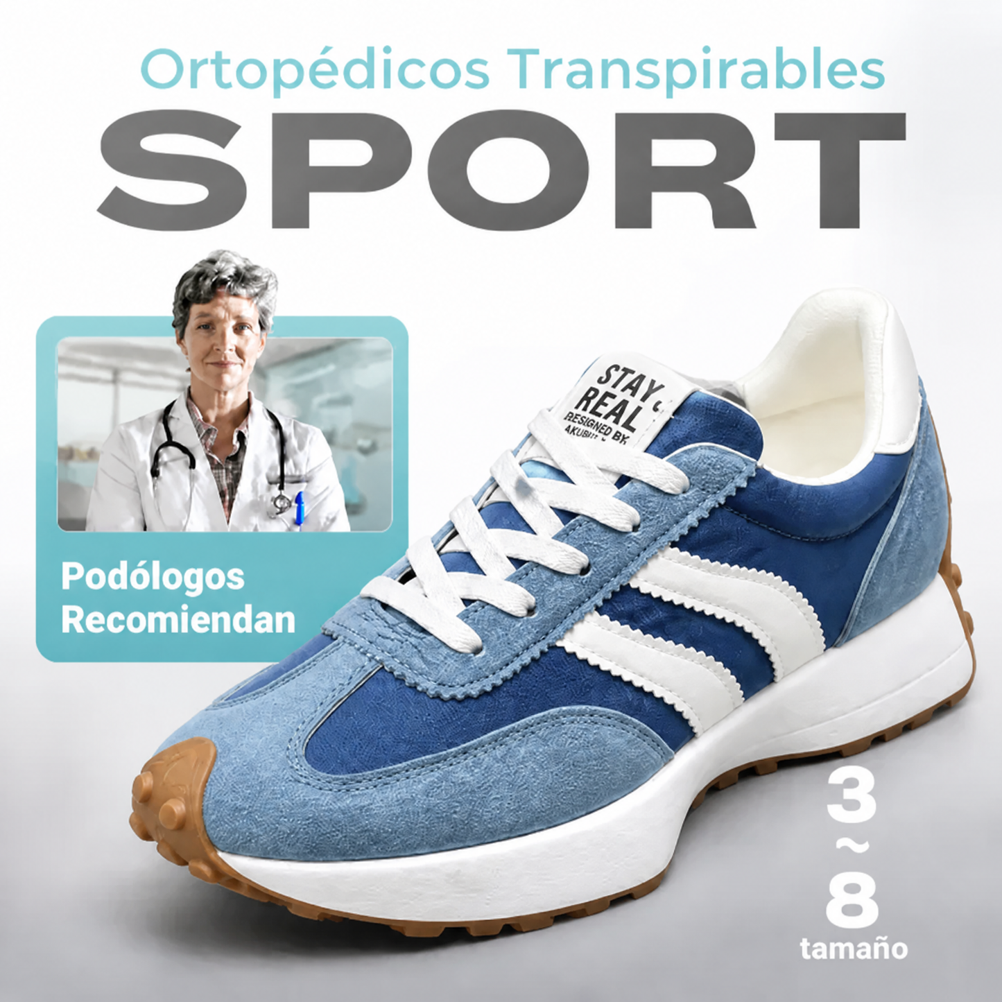 Zapatillas deportivas cómodas y transpirables para mujer, suela de goma antideslizante, calzado casua