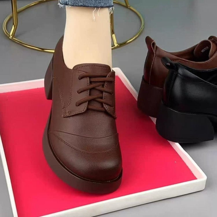 Zapatos de cuero estilo británico (cuero auténtico)