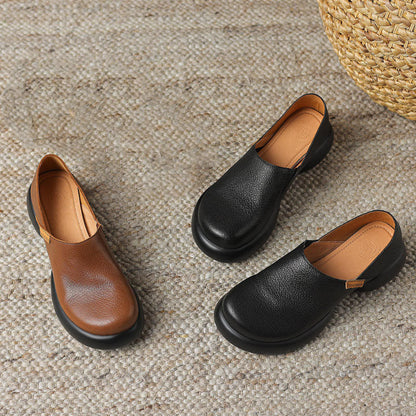 Zapatos tipo loafer con suela gruesa