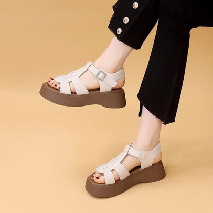 Sandalias tipo Birkenstock de plataforma para mujer – verano