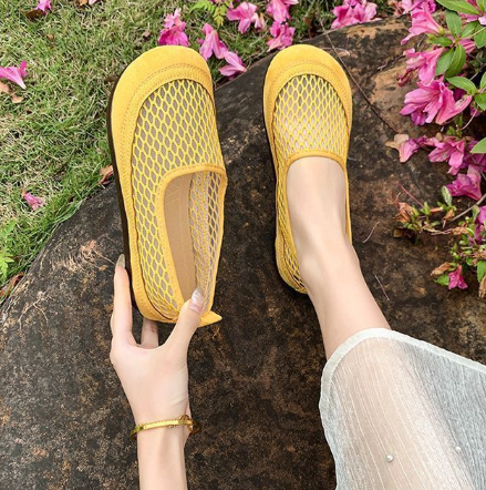 Zapatos planos para mujer nuevos 2026, suela blanda de malla transpirable