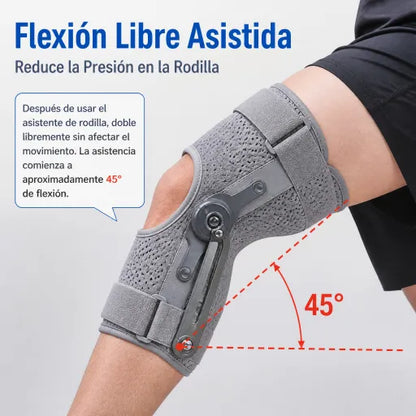 Rodillera para ancianos, soporte articular y de rodilla, elevador auxiliar para caminar y subir escaleras con resortes de fuerte rebote