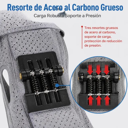 Rodillera para ancianos, soporte articular y de rodilla, elevador auxiliar para caminar y subir escaleras con resortes de fuerte rebote