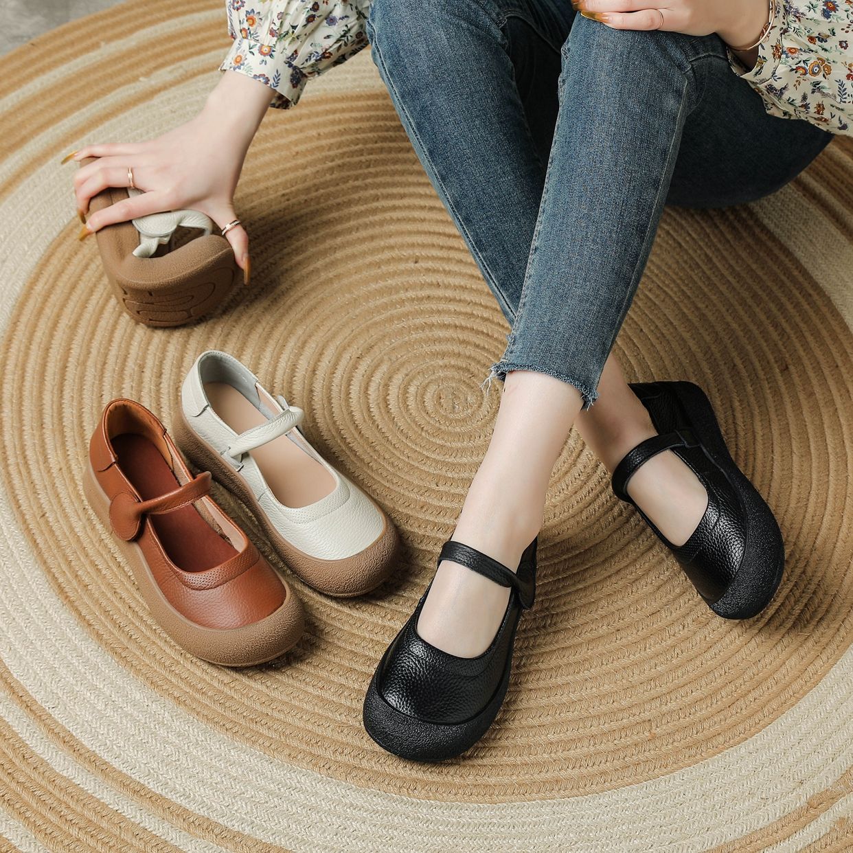 2026 Nuevos zapatos piel vacuno primera capa.