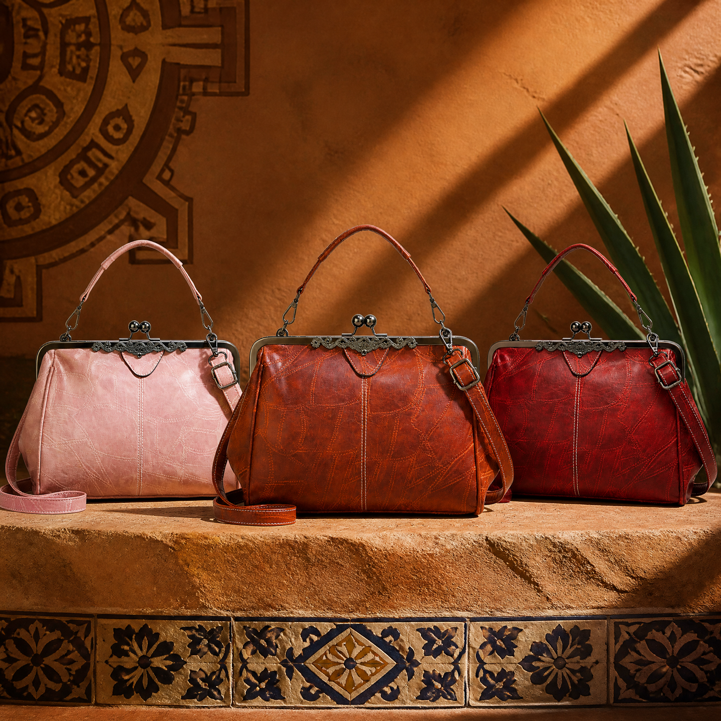 Elegante Bolso Retro de Mujer en Cuero Sintético, Bolso de Hombro y Bandolera de Gran Capacidad