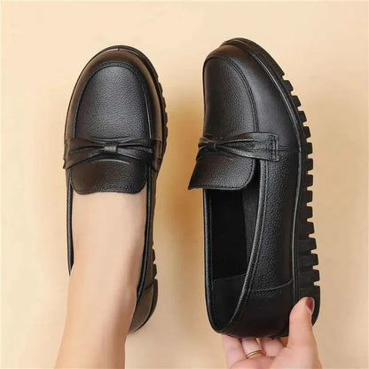 Zapatos de Piel 100% Suave Suela Blanda, , Zapatos Planos Confortables, Suela Flexible Antideslizante y Transpirable