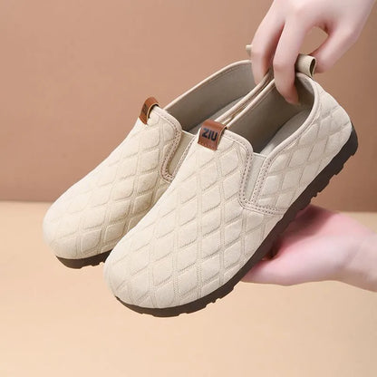 Zapatos casuales cómodos con punta redonda 2025