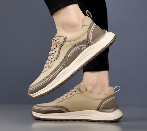 Zapatos deportivos de suela blanda (cuero)