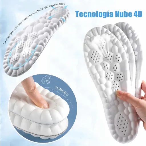 🔥Compre 1 y llévese 1 gratis🔥 Plantillas ortopédicas antibacterianas y antiolor unisex, suaves como una nube, anti-fatiga, amortiguadoras y alivio del dolor de pies