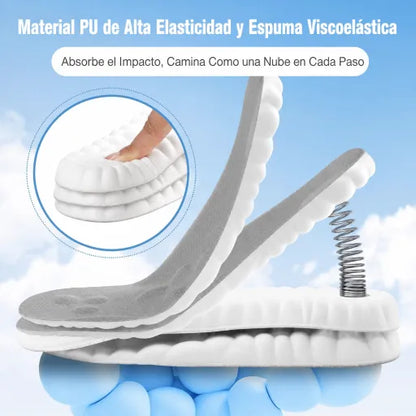 🔥Compre 1 y llévese 1 gratis🔥 Plantillas ortopédicas antibacterianas y antiolor unisex, suaves como una nube, anti-fatiga, amortiguadoras y alivio del dolor de pies