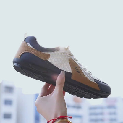 Zapatos casuales de cuero para hombres de medio apoyo 2025 nuevos