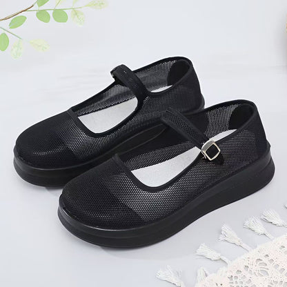 Zapatos planos antideslizantes con diseño transpirable, elegantes y versátiles.