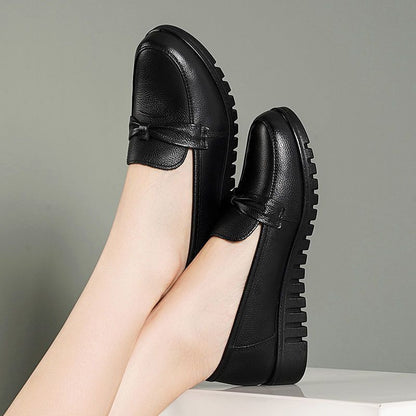 Zapatos de Piel 100% Suave Suela Blanda, , Zapatos Planos Confortables, Suela Flexible Antideslizante y Transpirable