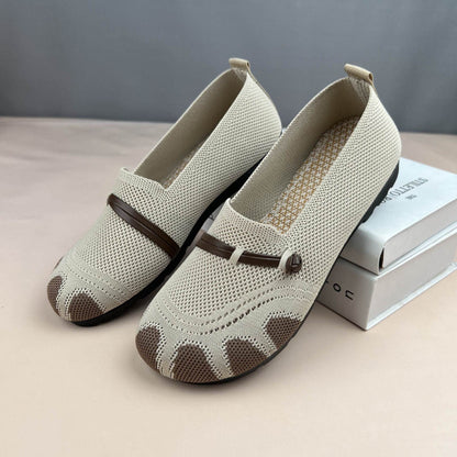 Zapatos de malla para mujer 2026: cómodos, transpirables, suela blanda, antideslizantes, antiolor, casuales, planos y fáciles de poner