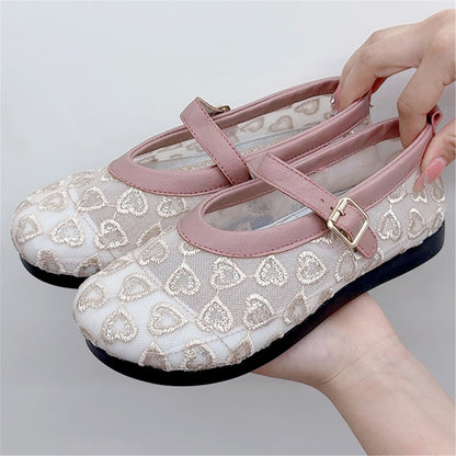 Zapatos planos de malla ligeros y cómodos, nuevos, estilo slip-on