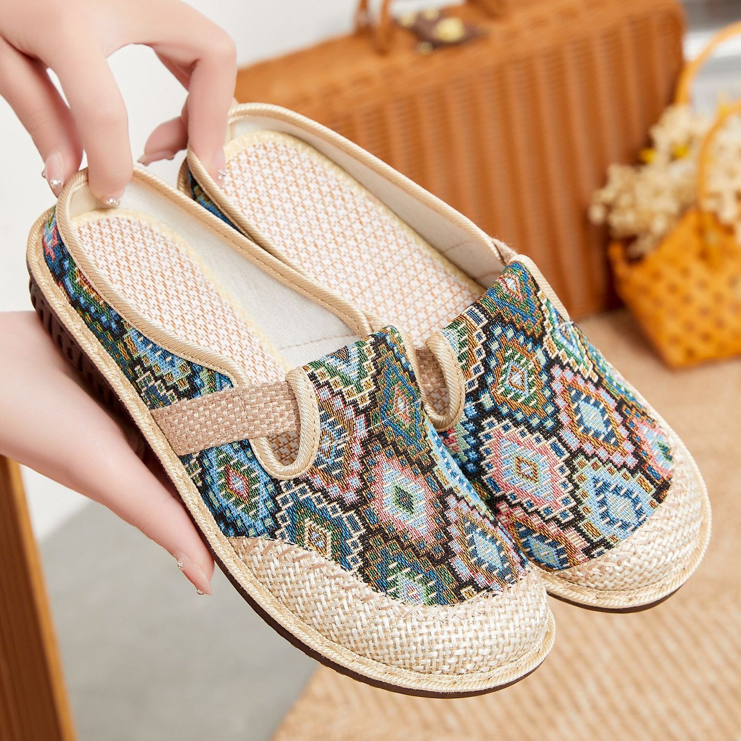 Sandalias transpirables de suela blanda nuevas de verano, estilo bohemio