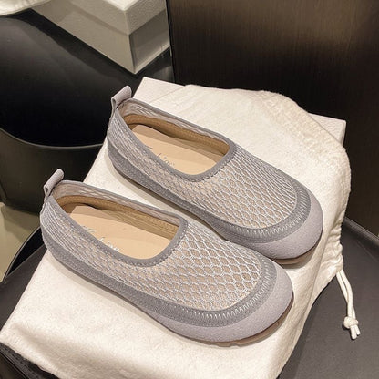 Zapatos planos para mujer nuevos 2026, suela blanda de malla transpirable
