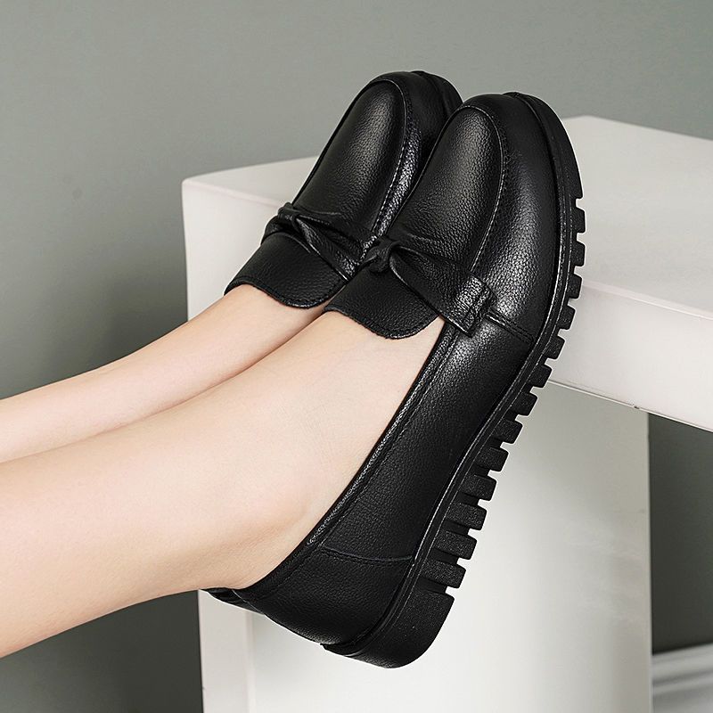 Zapatos de Piel 100% Suave Suela Blanda, , Zapatos Planos Confortables, Suela Flexible Antideslizante y Transpirable