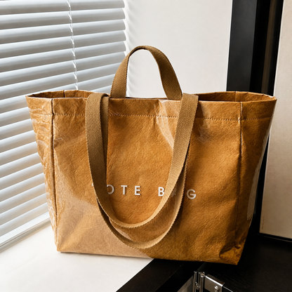 Bolso tote de gran capacidad en color liso para mujer, bolsa de mano de PVC transparente impermeable y de moda
