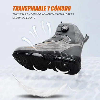 Zapatos de seguridad para hombre, resistentes, duraderos e impermeables