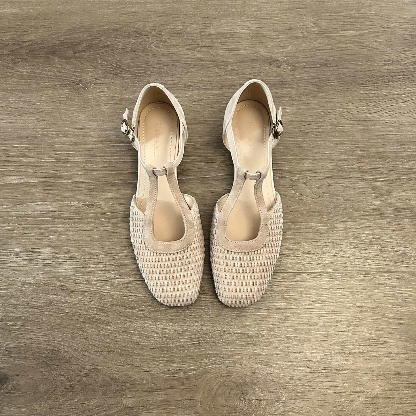 Sandalias vintage con punta cerrada, zapatos romanos de tacón grueso