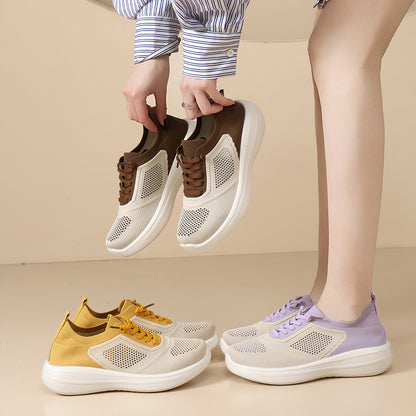 Zapatos casuales para mujer, suela blanda ligera y transpirable