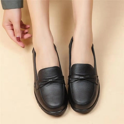 Zapatos de Piel 100% Suave Suela Blanda, , Zapatos Planos Confortables, Suela Flexible Antideslizante y Transpirable