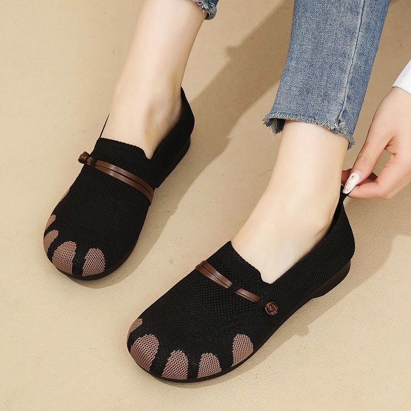 Zapatos de malla para mujer 2026: cómodos, transpirables, suela blanda, antideslizantes, antiolor, casuales, planos y fáciles de poner