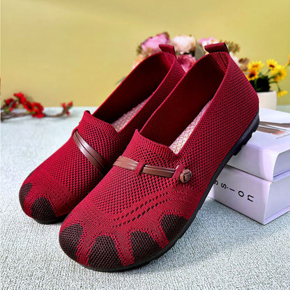 Zapatos de malla para mujer 2026: cómodos, transpirables, suela blanda, antideslizantes, antiolor, casuales, planos y fáciles de poner