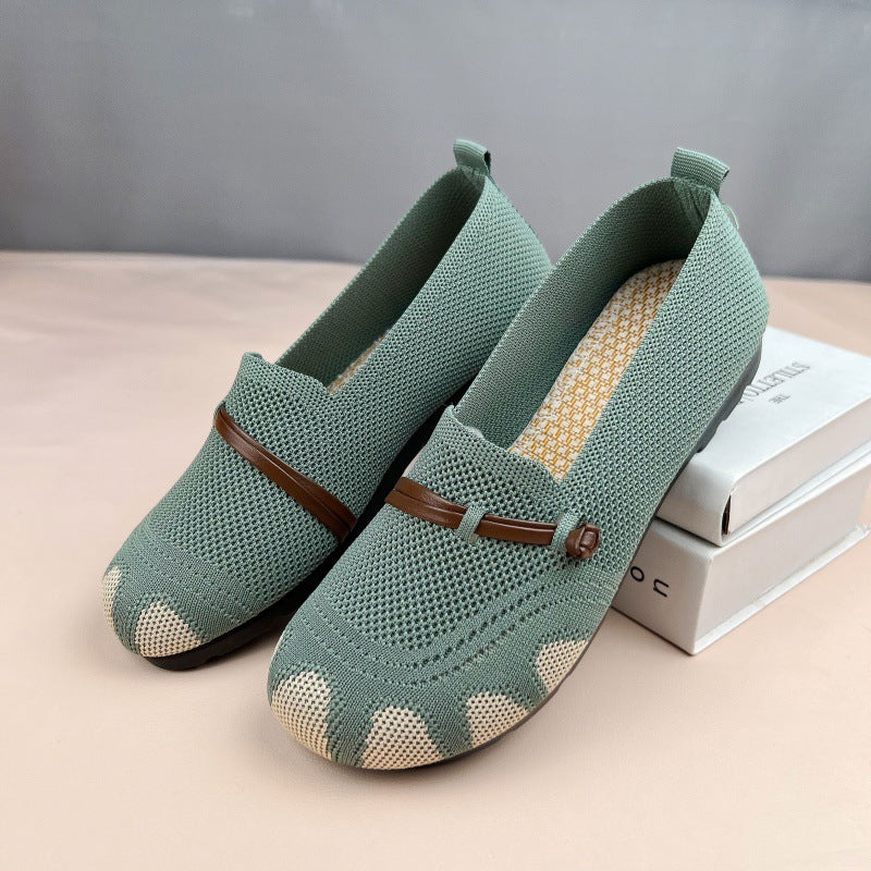 Zapatos de malla para mujer 2026: cómodos, transpirables, suela blanda, antideslizantes, antiolor, casuales, planos y fáciles de poner