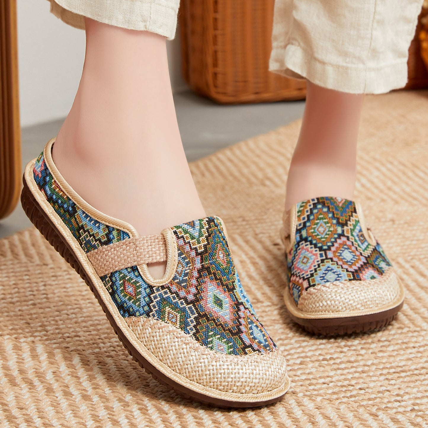 Sandalias transpirables de suela blanda nuevas de verano, estilo bohemio