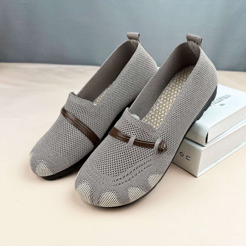 Zapatos de malla para mujer 2026: cómodos, transpirables, suela blanda, antideslizantes, antiolor, casuales, planos y fáciles de poner