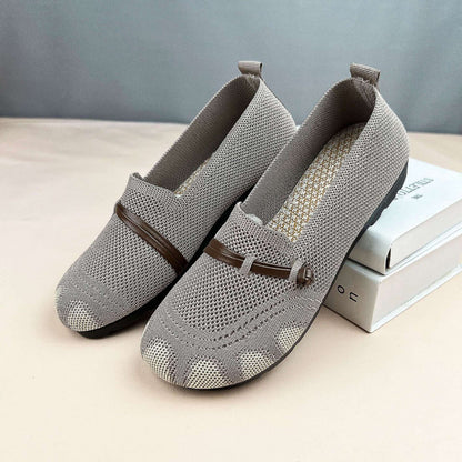 Zapatos de malla para mujer 2026: cómodos, transpirables, suela blanda, antideslizantes, antiolor, casuales, planos y fáciles de poner