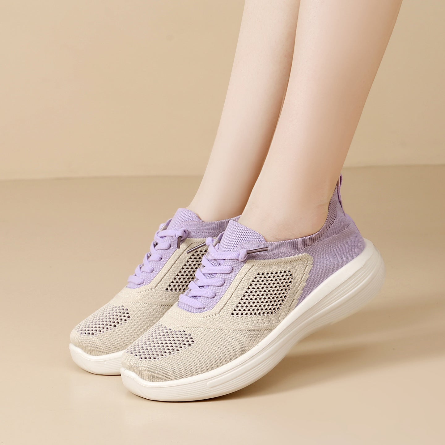 Zapatos casuales para mujer, suela blanda ligera y transpirable